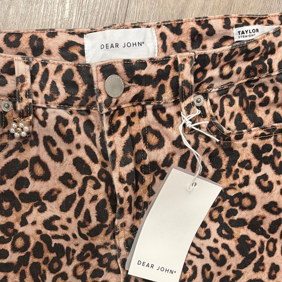 Dear John NWT Sz 29 Leopard Print Taylor style Jeans - Picture 2 of 4